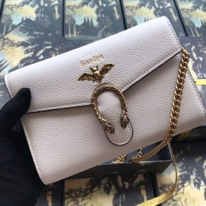 Replica Gucci Garden Bat Calfskin Mini Chain Bag 516931 White