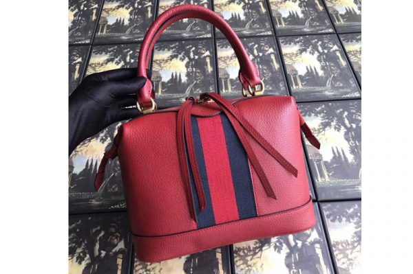 Replica Gucci GG Calf leather top quality tote bag 523433 red