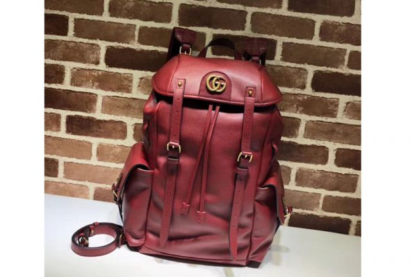 Replica Gucci 526908 RE(BELLE) leather backpack Red