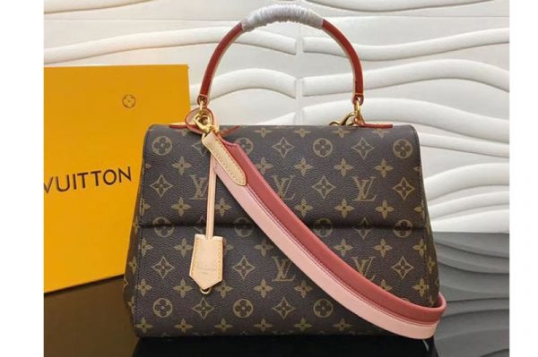 Replica Louis Vuitton M43535 LV Monogram Canvas Cluny MM Bags Sesame