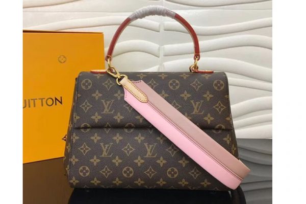 Replica Louis Vuitton M43653 LV Monogram Canvas Cluny MM Bags Papyrus Creme