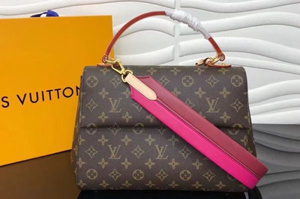 Replica Louis Vuitton M42735 LV Monogram Canvas Cluny MM Bags Red