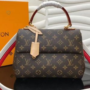 Replica Louis Vuitton M42738 LV Monogram Canvas Cluny BB Bags Red