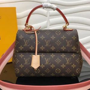 Replica Louis Vuitton M42738 LV Monogram Canvas Cluny BB Bags Pink