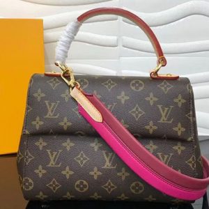 Replica Louis Vuitton M42738 LV Monogram Canvas Cluny BB Bags Pink