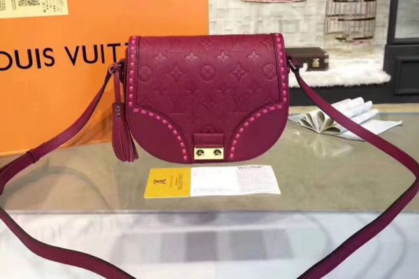 Replica Louis Vuitton M43146 LV Monogram Empreinte Junot Bags Wine