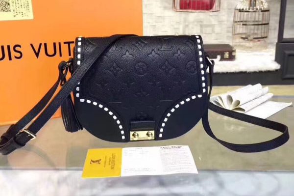 Replica Louis Vuitton M43146 LV Monogram Empreinte Junot Bags Black