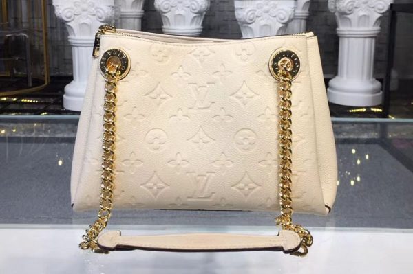 Replica Louis Vuitton M43877 LV Monogram Empreinte Surene BB Bags Creme