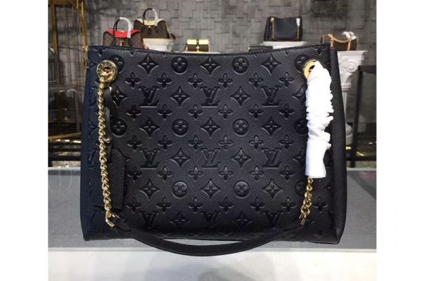 Replica Louis Vuitton M43758 LV Monogram Empreinte Surene MM Bags Black