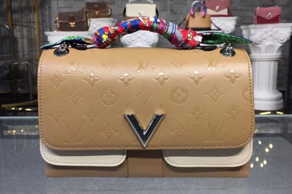 Replica Louis Vuitton M44233 LV Very Chain Bag Calf Leather Sesame