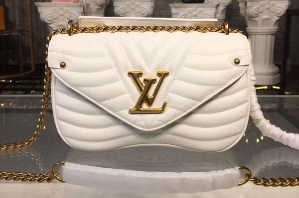 Replica Louis Vuitton M51945 LV New Wave Chain Bags MM White