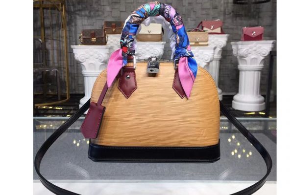 Replica Louis Vuitton M51971 LV Alma BB Bags Epi Leather