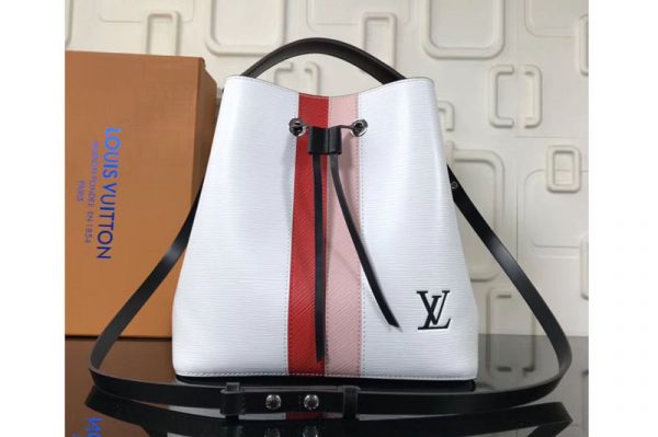 Replica Louis Vuitton M52163 LV Neonoe Bags Epi Leather White