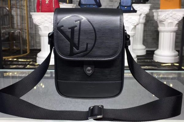 Replica Louis Vuitton M53497 LV Epi Leather Messenger BB Bags Black