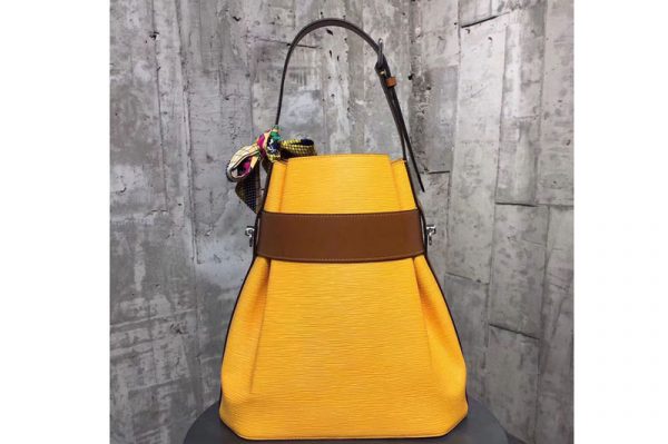 Replica Louis Vuitton M55188 Epi Leather Bucket Bag Yellow