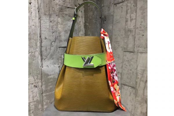 Replica Louis Vuitton M55188 Epi Leather Bucket Bag Green