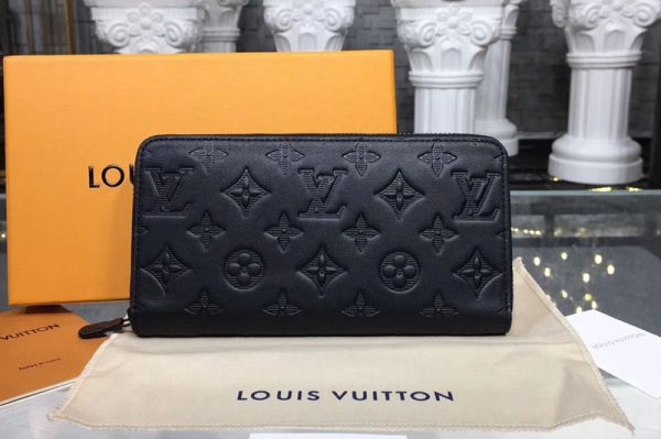 Replica Louis Vuitton M62902 LV Zippy Wallet Vertical Monogram Shadow Leather