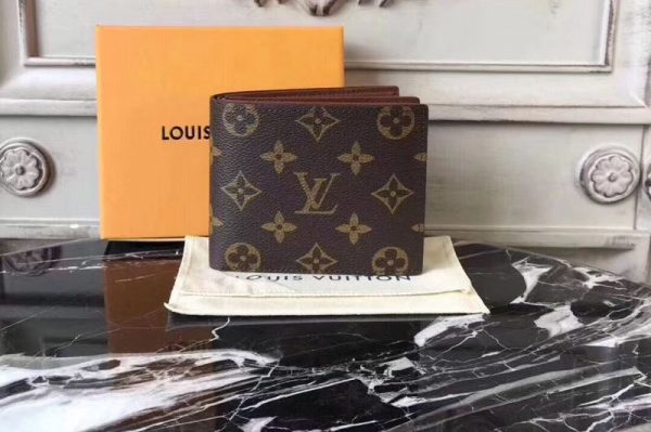 Replica Louis Vuitton M60053 Monogram Canvas Amerigo Wallet