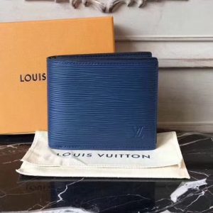 Replica Louis Vuitton M60053 Epi Leather Amerigo Wallet Blue