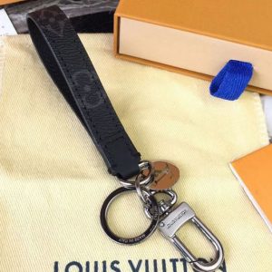 Replica Louis Vuitton M61950 LV Monogram Eclipse Dragonne Bag Charm Key Holder