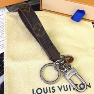 Replica Louis Vuitton M61950 LV Monogram Canvas Dragonne Bag Charm Key Holder