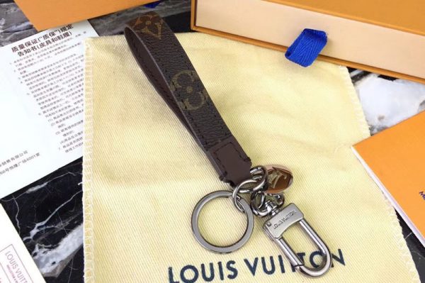 Replica Louis Vuitton M61950 LV Monogram Canvas Dragonne Bag Charm Key Holder