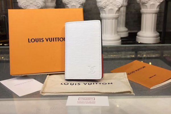 Replica Louis Vuitton M62906 LV Pocket Organizer Wallet Epi Leather