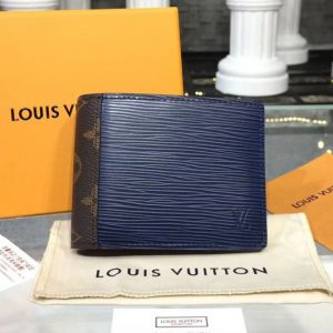 Replica Louis Vuitton M62960 LV Multiple Wallets Epi Leather Blue