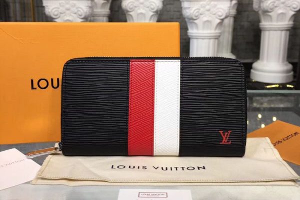 Replica Louis Vuitton M62983 LV Zippy Waallet Epi Leather Black