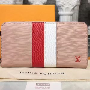 Replica Louis Vuitton M62983 LV Zippy Wallet Epi Leather Pink