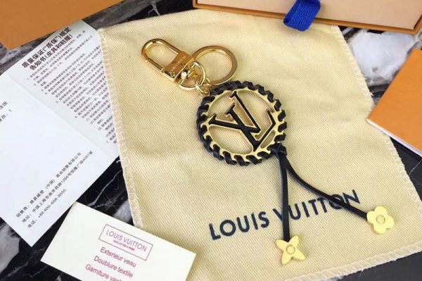 Replica Louis Vuitton M63081 LV Very Bag Charm and Key Holder Black