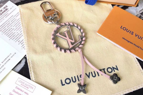 Replica Louis Vuitton M63081 LV Very Bag Charm and Key Holder Pink