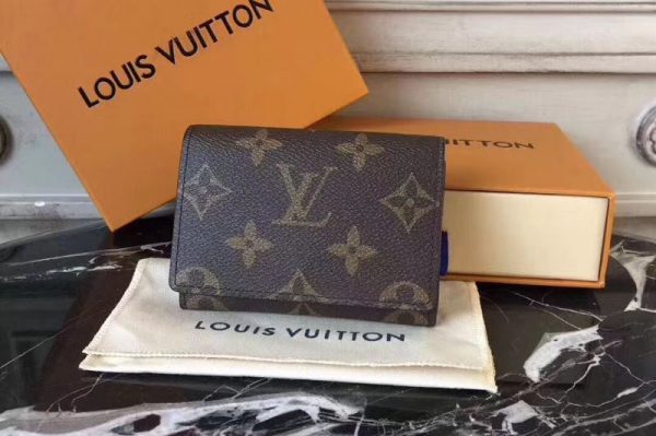 Replica Louis Vuitton M63801 Enveloppe Carte de Visite Monogram Canvas Wallets