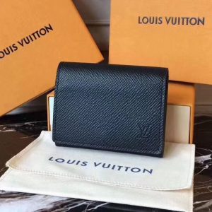 Louis Vuitton M62978 Pince Wallet, Black, One Size