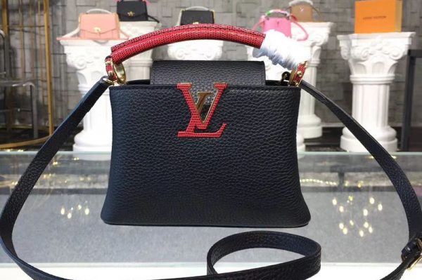 Replica Louis Vuitton M94048 LV Capucines BB Taurillon Leather Bags