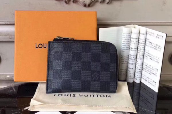 Replica Louis Vuitton N61808 Coin Purse Damier Graphite Canvas