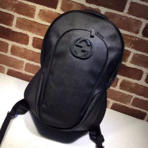 Replica Gucci GG Supreme interlocking G backpack 223705 Black