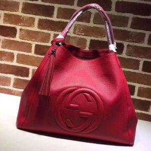 Replica Gucci 282308 Soho Large Leather Shoulder Bags Red