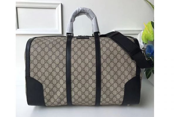 Replica Gucci 406380 GG Canvas Boston Bags Black