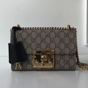 Replica Gucci 409487 Padlock GG Supreme Canvas Shoulder Bags