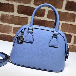 Replica Gucci Women's GG Charm Mini Dome Crossbody 449661 Sky Blue