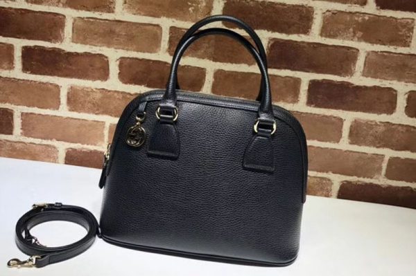 Replica Gucci 449662 GG Calf leather top quality tote bags Black