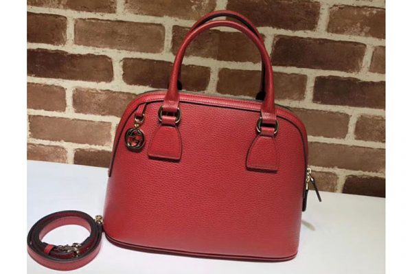 Replica Gucci 449662 GG Calf leather top quality tote bags Red