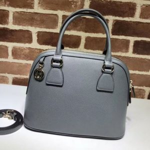 Replica Gucci 449662 GG Calf leather top quality tote bags Grey