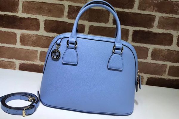 Replica Gucci 449662 GG Calf leather top quality tote bags Light Blue