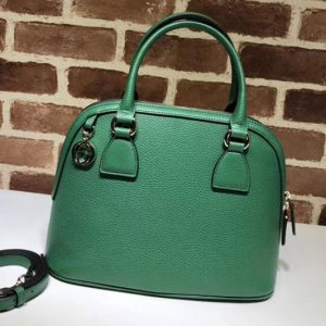 Replica Gucci 449662 GG Calf leather top quality tote bags Green