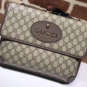 Replica Gucci 495654 GG Supreme Canvas Messenger Bags Brown