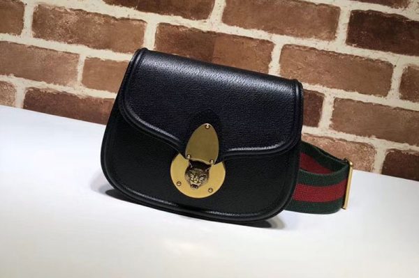 Replica Gucci Saddle bag 495663 Black