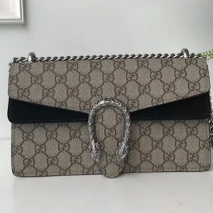 Replica Gucci Medium Dionysus GG Canvas Shoulder Bag 499623 Brown