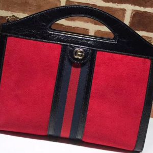 Replica Gucci GG original suede leather ophidia Tote Bag 512957 Red